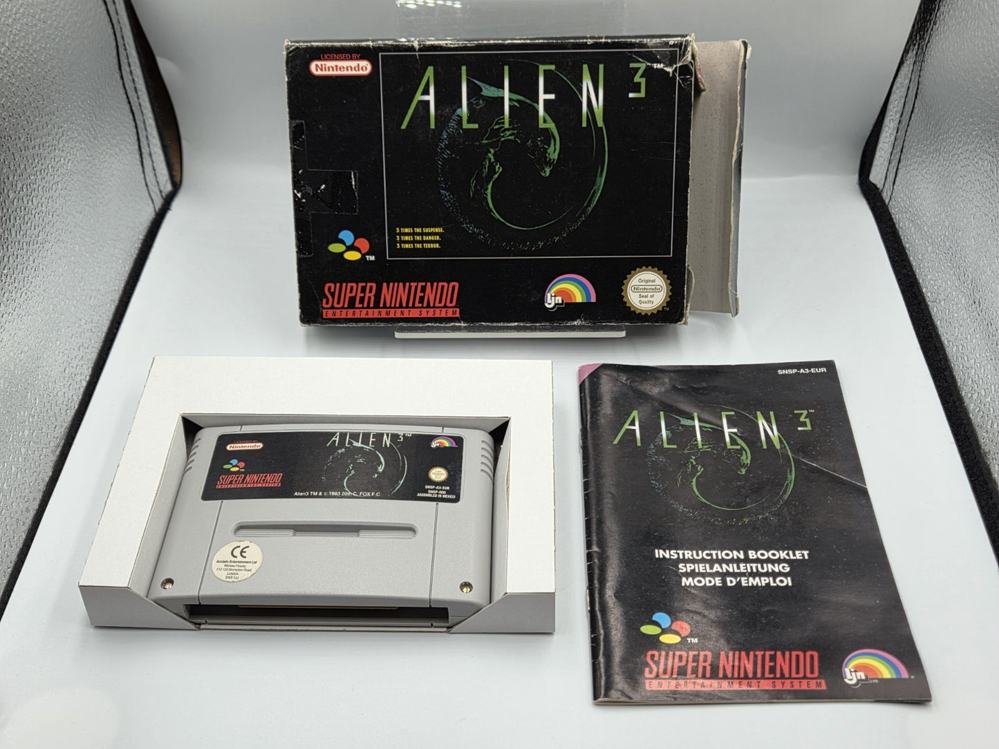 SNES Super Nintendo Alien 3 mit OVP und Anleitung EUR - T-Retro-Games