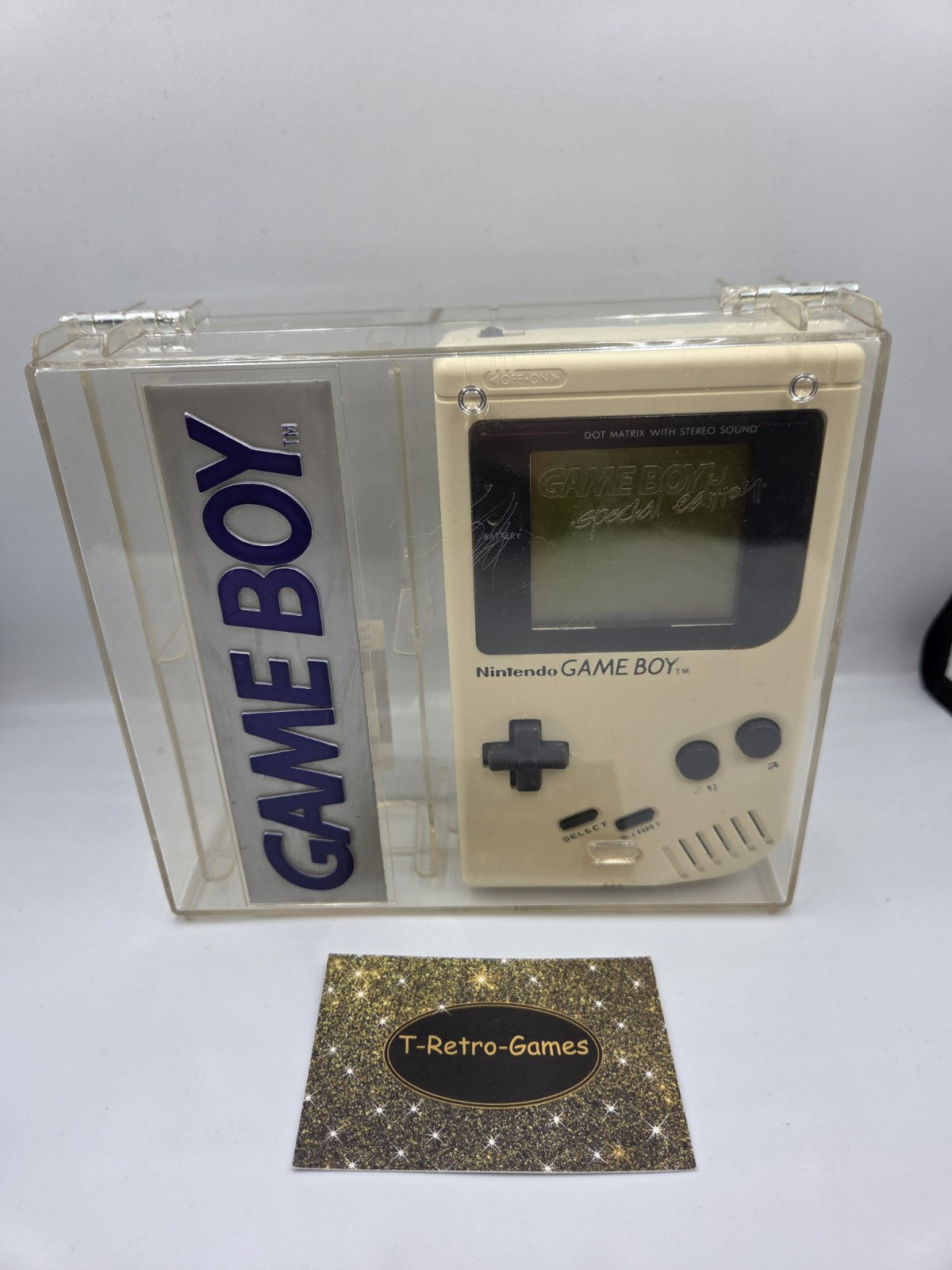 Nintendo Game Boy Classic Magic White Konsole Console mit Case Special Edition - T-Retro-Games