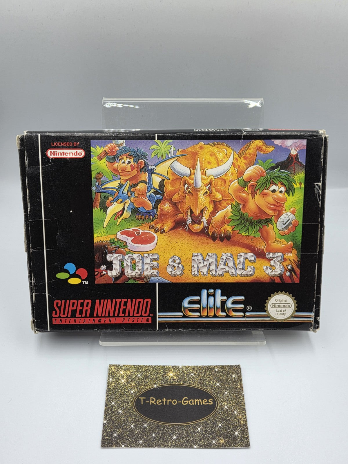 SNES Super Nintendo Joe & Mac 3 mit OVP und Anleitung EUR - T-Retro-Games