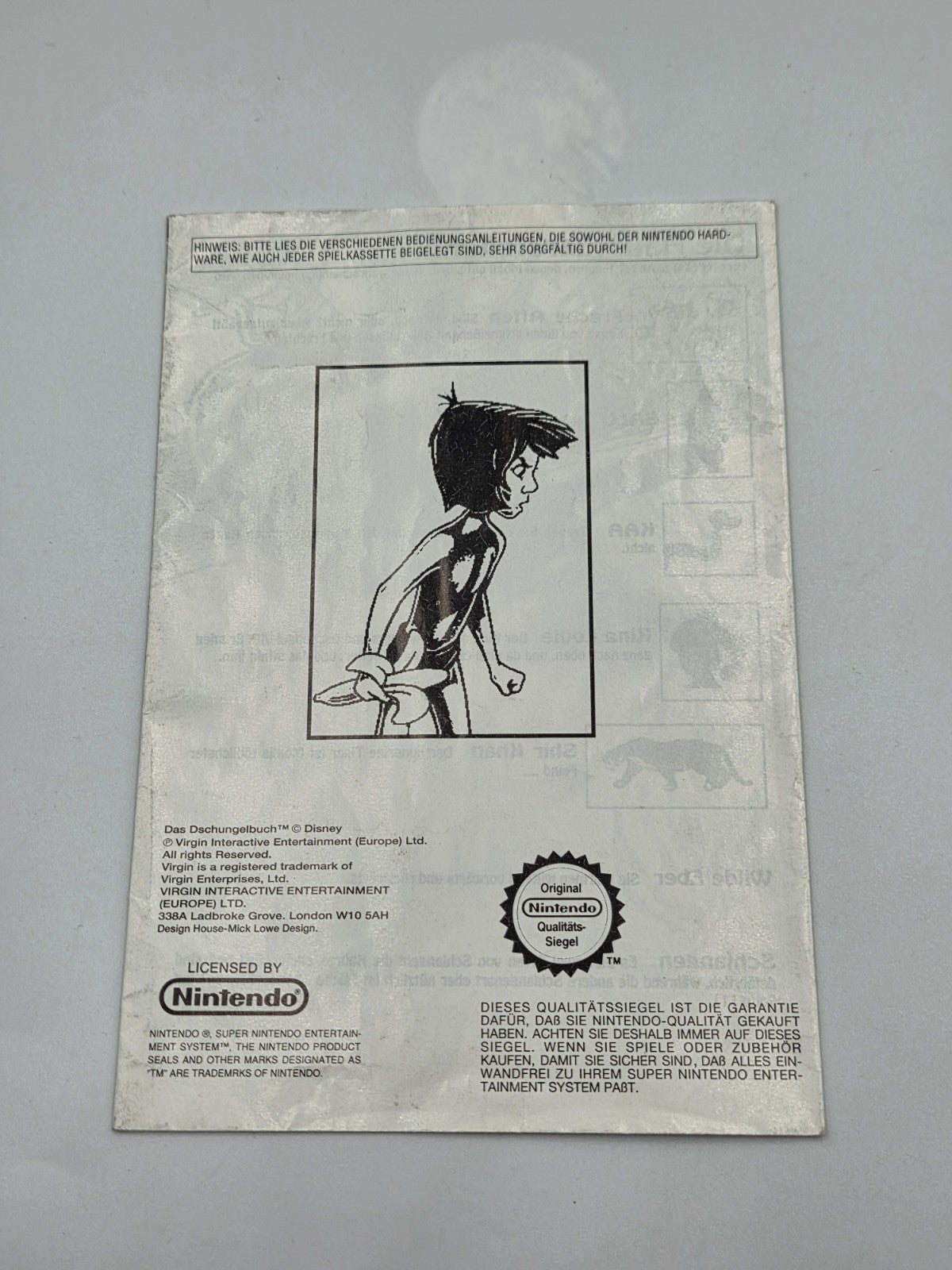 SNES Super Nintendo Disney's The Jungle Book mit OVP und Anleitung UKV - T-Retro-Games