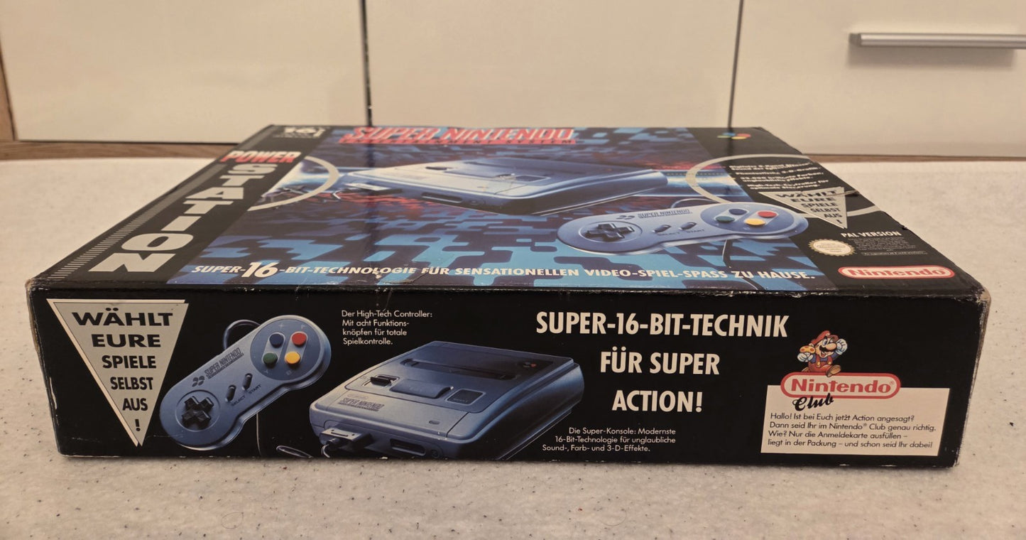 SNES Super Nintendo Power Station Konsole Console NOE OVP - T-Retro-Games