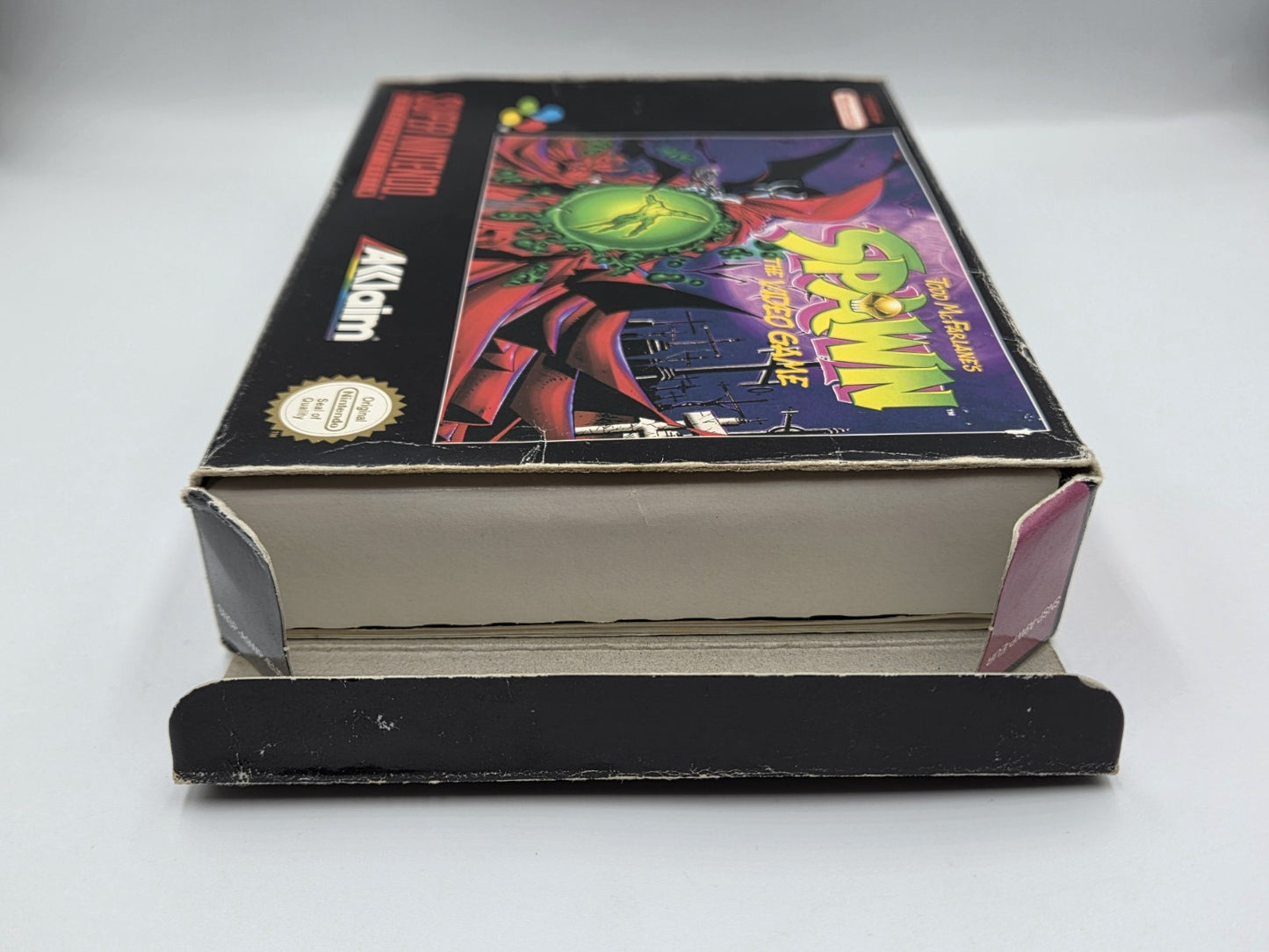 SNES Super Nintendo Todd McFarlane's Spawn mit OVP und Anleitung EUR - T-Retro-Games