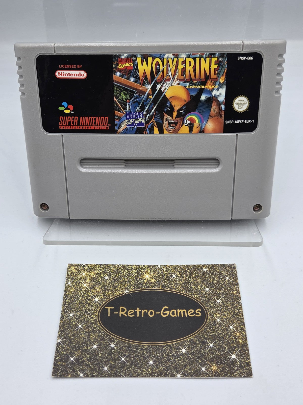 SNES Super Nintendo Wolverine Adamantium Rage Modul EUR