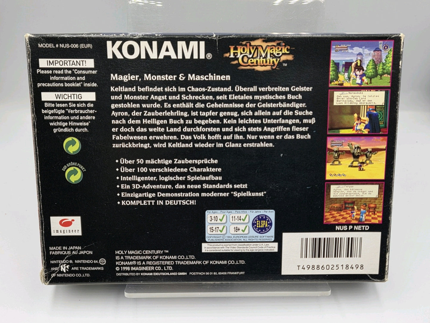 N64 Nintendo 64 Holy Magic Century mit OVP und Anleitung NOE - T-Retro-Games