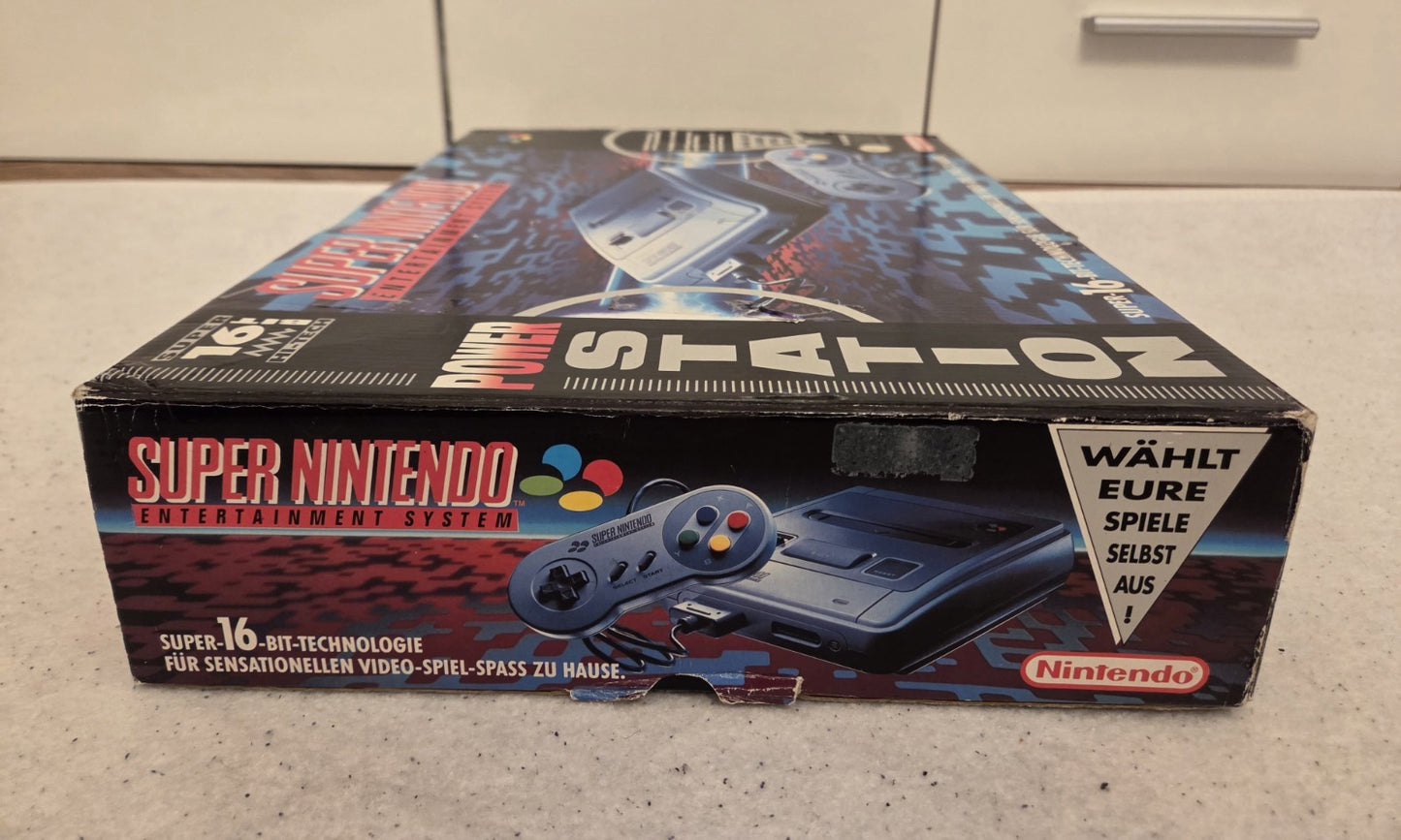 SNES Super Nintendo Power Station Konsole Console NOE OVP - T-Retro-Games
