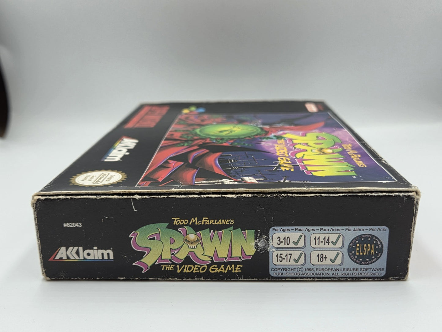 SNES Super Nintendo Todd McFarlane's Spawn mit OVP und Anleitung EUR - T-Retro-Games