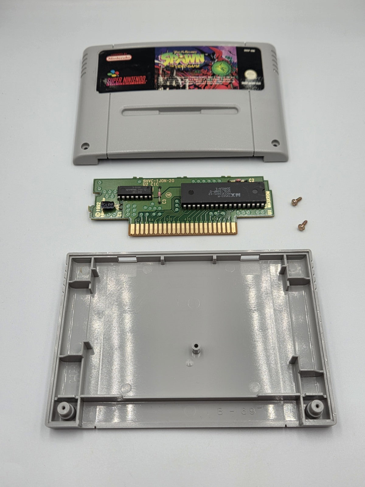 SNES Super Nintendo Todd McFarlane's Spawn mit OVP und Anleitung EUR - T-Retro-Games