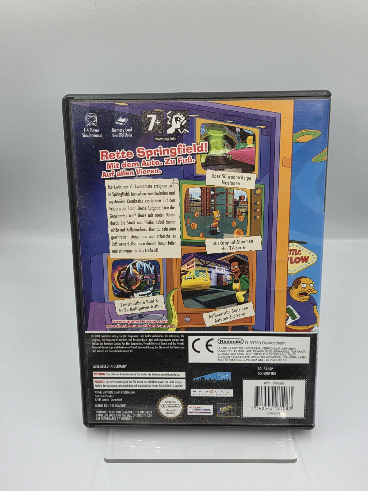 Nintendo GameCube The Simpsons Hit & Run mit OVP und Anleitung NOE
