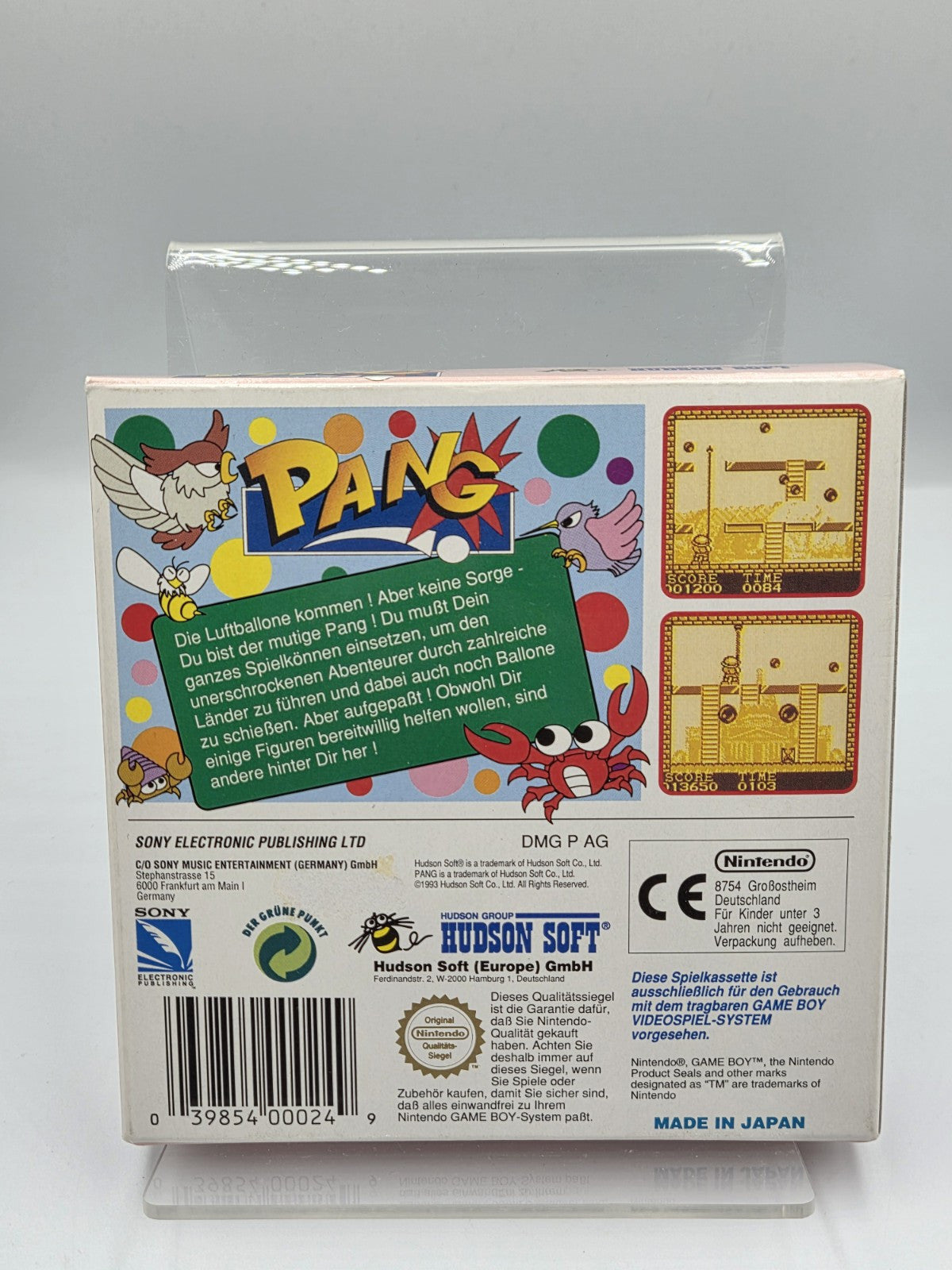 Nintendo Game Boy Classic Spiel Pang mit OVP und Anleitung NOE - T-Retro-Games