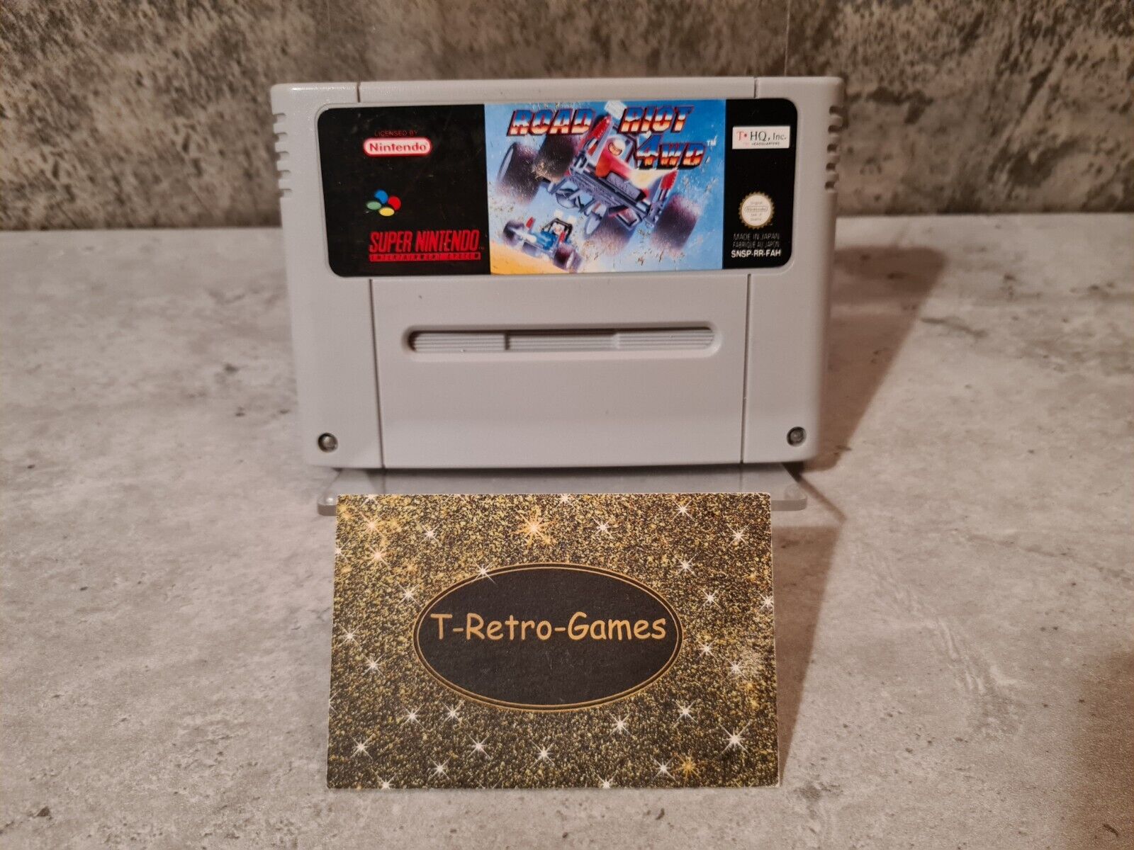 SNES Super Nintendo Road Riot 4wd Modul FAH - T-Retro-Games 