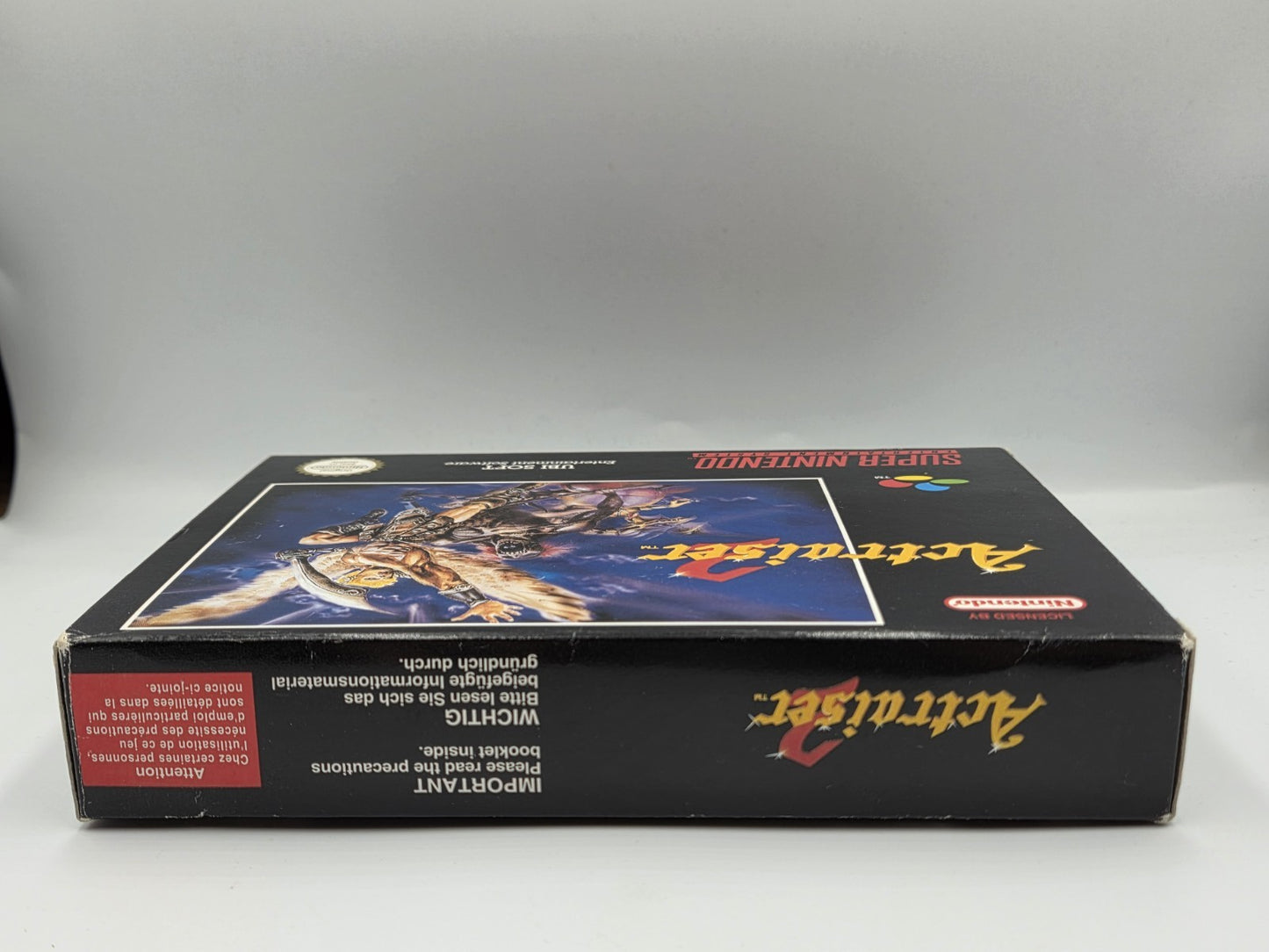 SNES Super Nintendo ActRaiser 2 mit OVP und Anleitung + Poster EUR