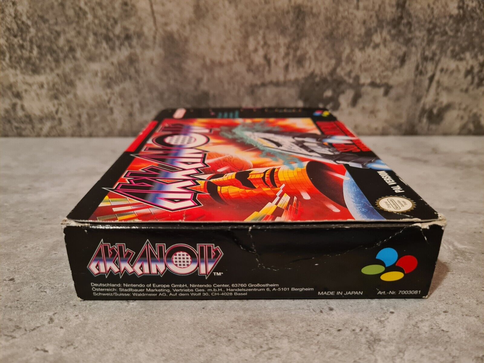 SNES Super Nintendo Akkanoiv mit OVP und Anleitung NOE - T-Retro-Games 