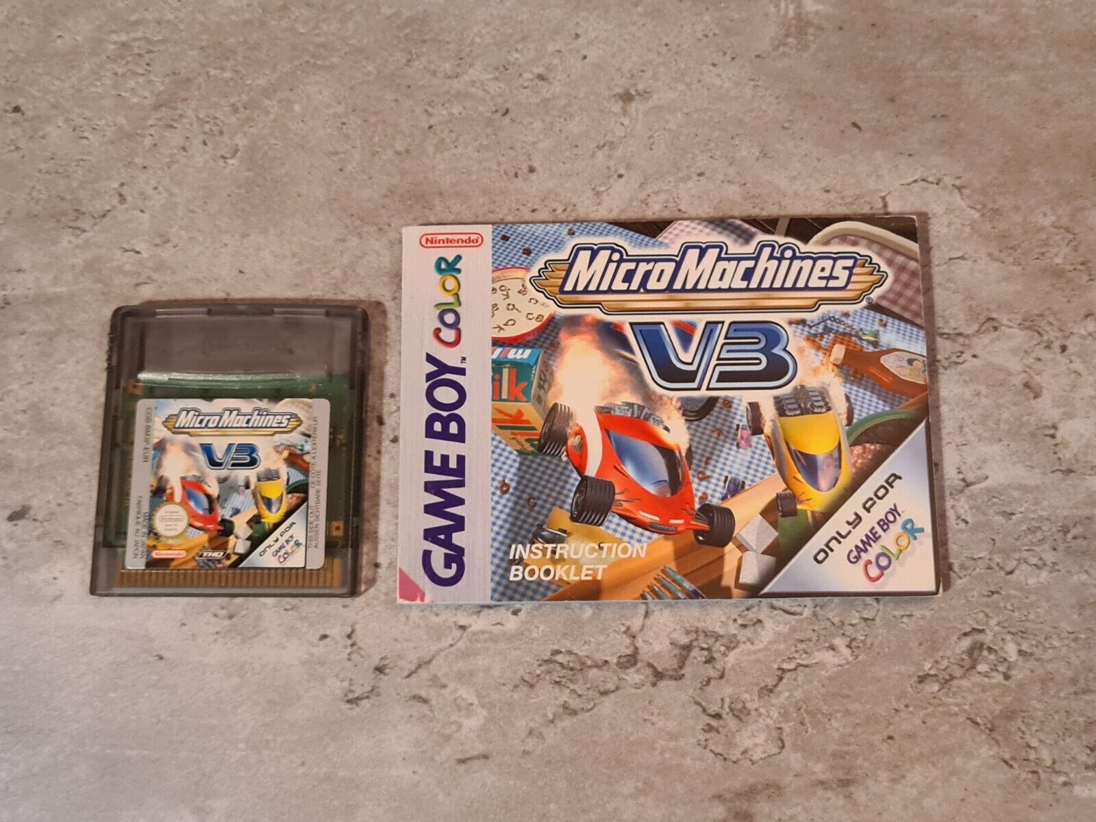 Nintendo Game Boy Color Spiel Micro Machines V3 mit OVP und Anleitung EUR - T-Retro-Games 
