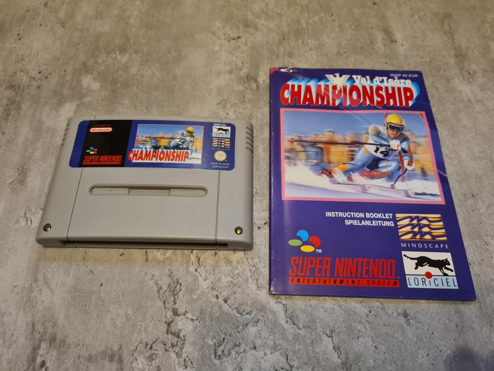 SNES Super Nintendo Val D'Isere Championship mit OVP und Anleitung EUR - T-Retro-Games 