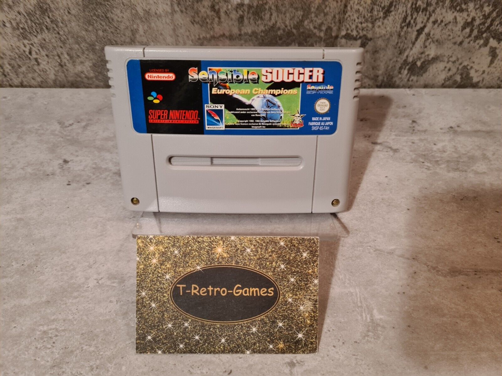 SNES Super Nintendo Sensible Soccer European Champions Modul FAH - T-Retro-Games 