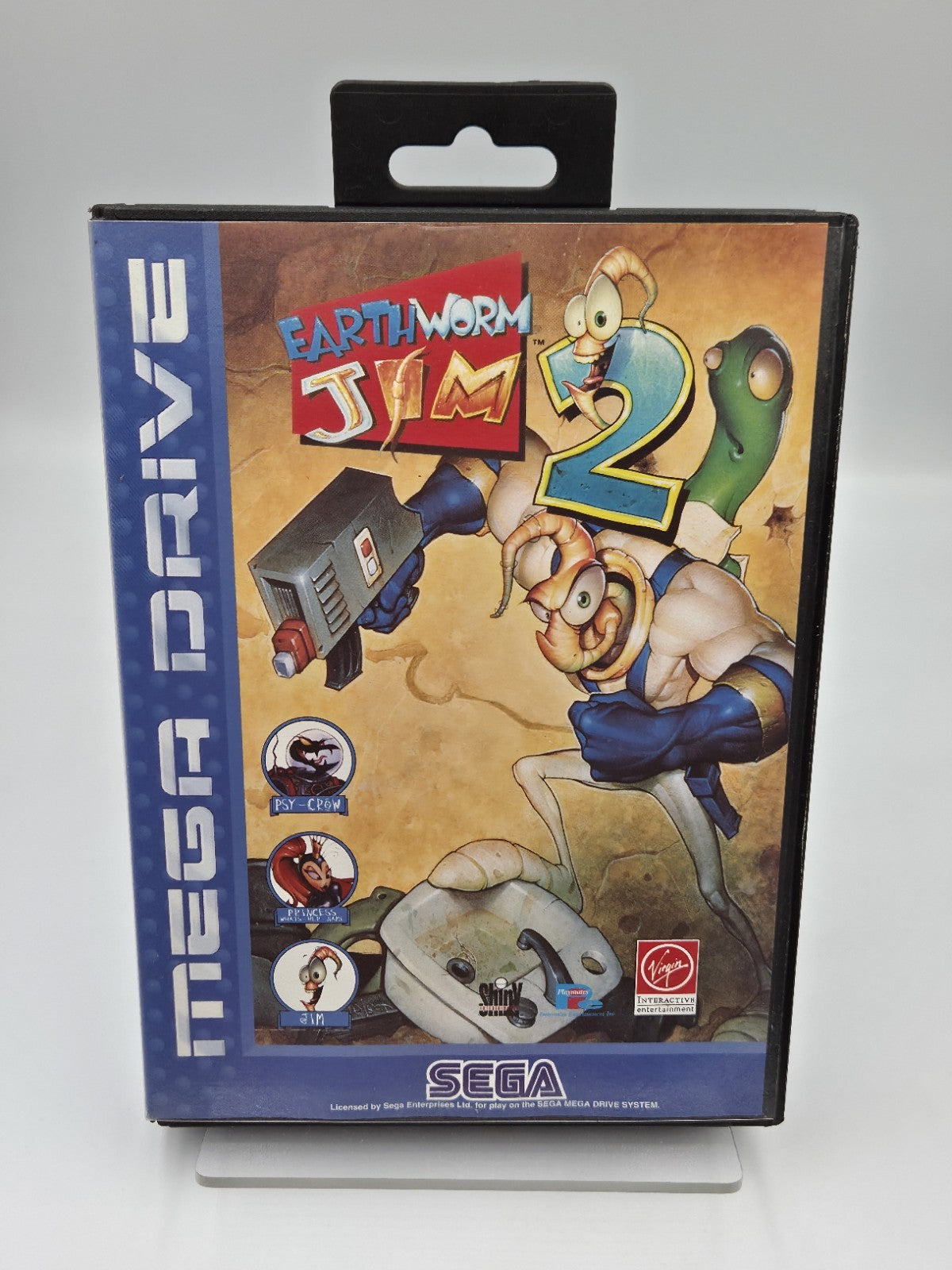 Sega Mega Drive Spiel Earthworm Jim 2 mit OVP und Anleitung Multi Language 