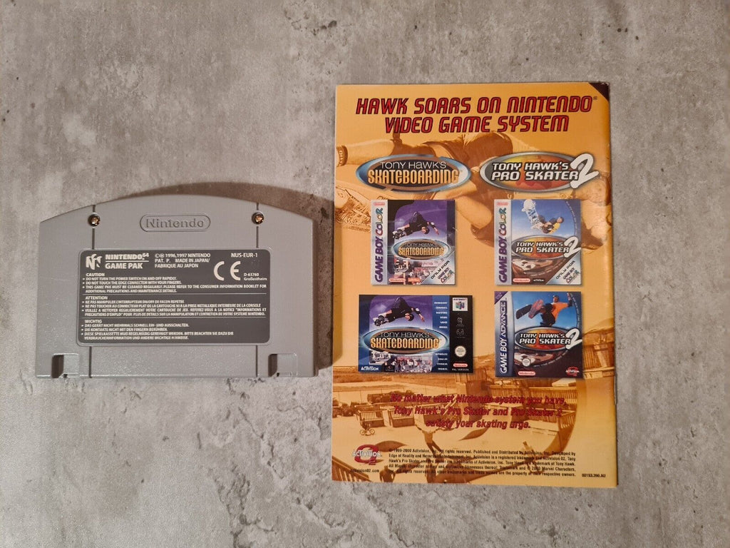 N64 Nintendo 64 Tony Hawk's Pro Skater 2 mit OVP und Anleitung UKV - T-Retro-Games 