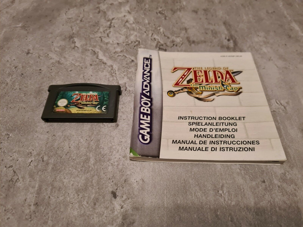 Gameboy Advance The Legend of Zelda The Minish Cap mit OVP und Anleitung EUR - T-Retro-Games 