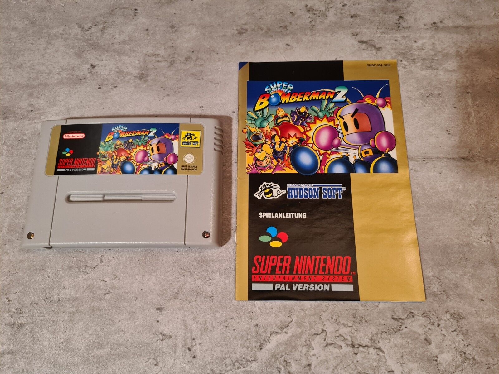 SNES Super Nintendo Super Bomberman 2 mit OVP und Anleitung NOE - T-Retro-Games 
