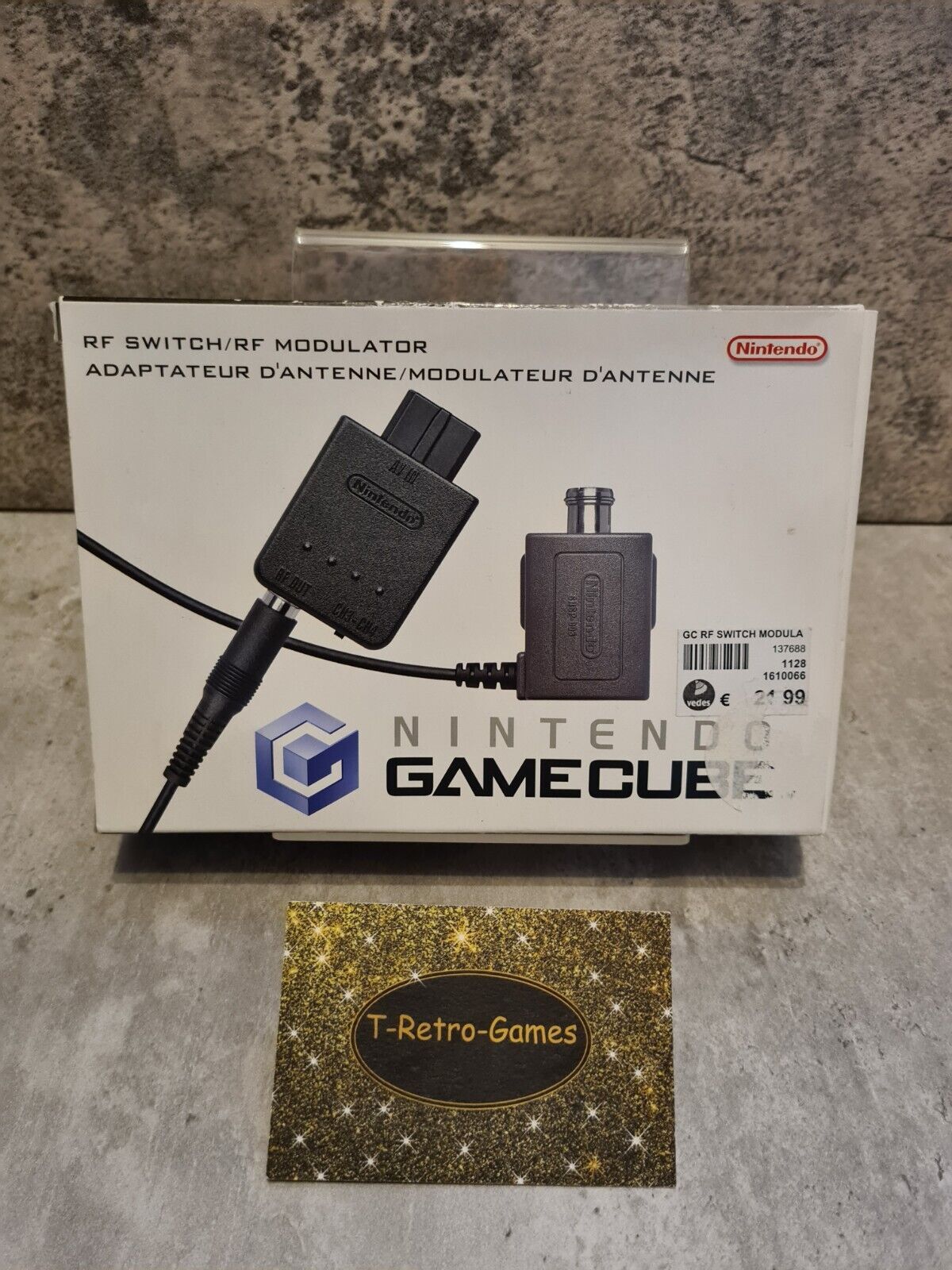 Nintendo GameCube RF Switch /RF Modulator Adapter EUR - T-Retro-Games 
