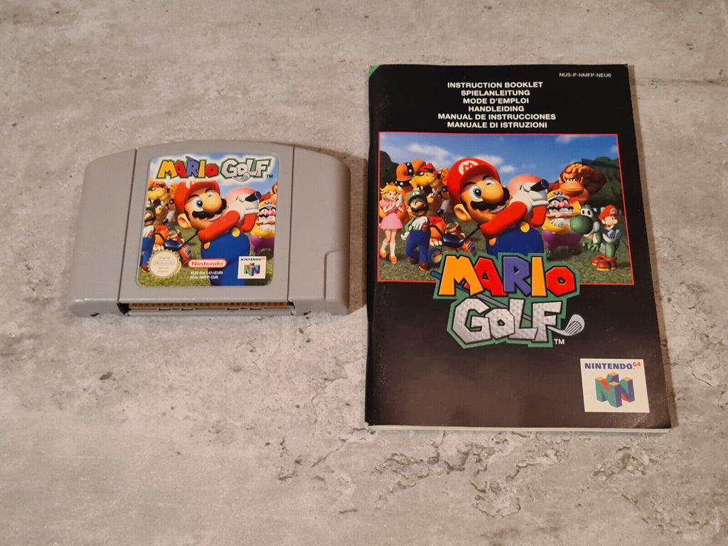 N64 Nintendo 64 Mario Golf mit OVP und Anleitung EUR - T-Retro-Games 