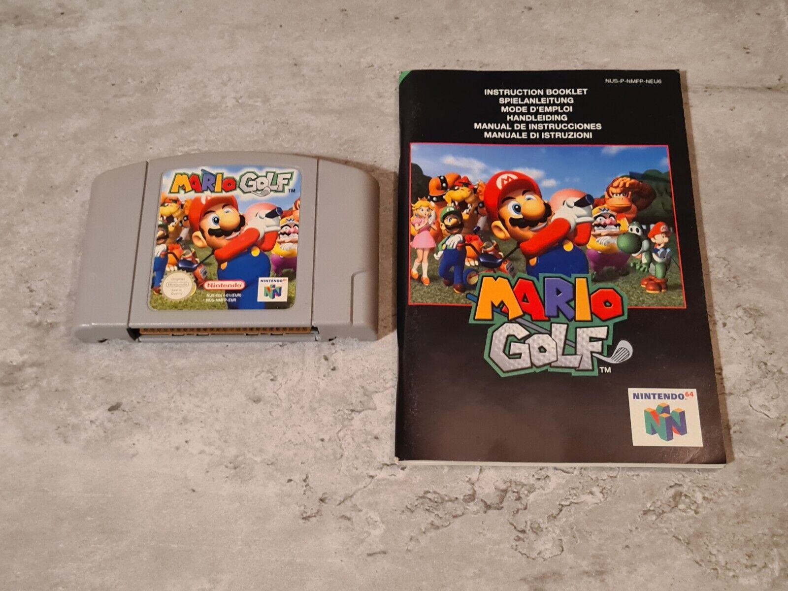 N64 Nintendo 64 Mario Golf mit OVP und Anleitung EUR - T-Retro-Games 