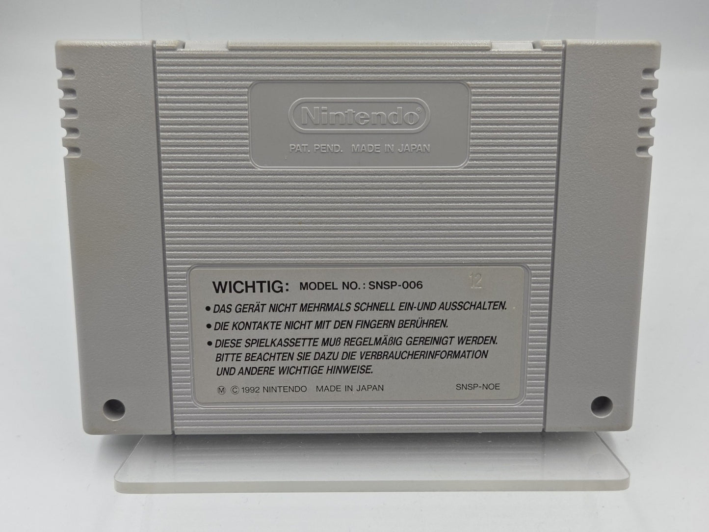 SNES Super Nintendo Spiel Run Saber Modul NOE