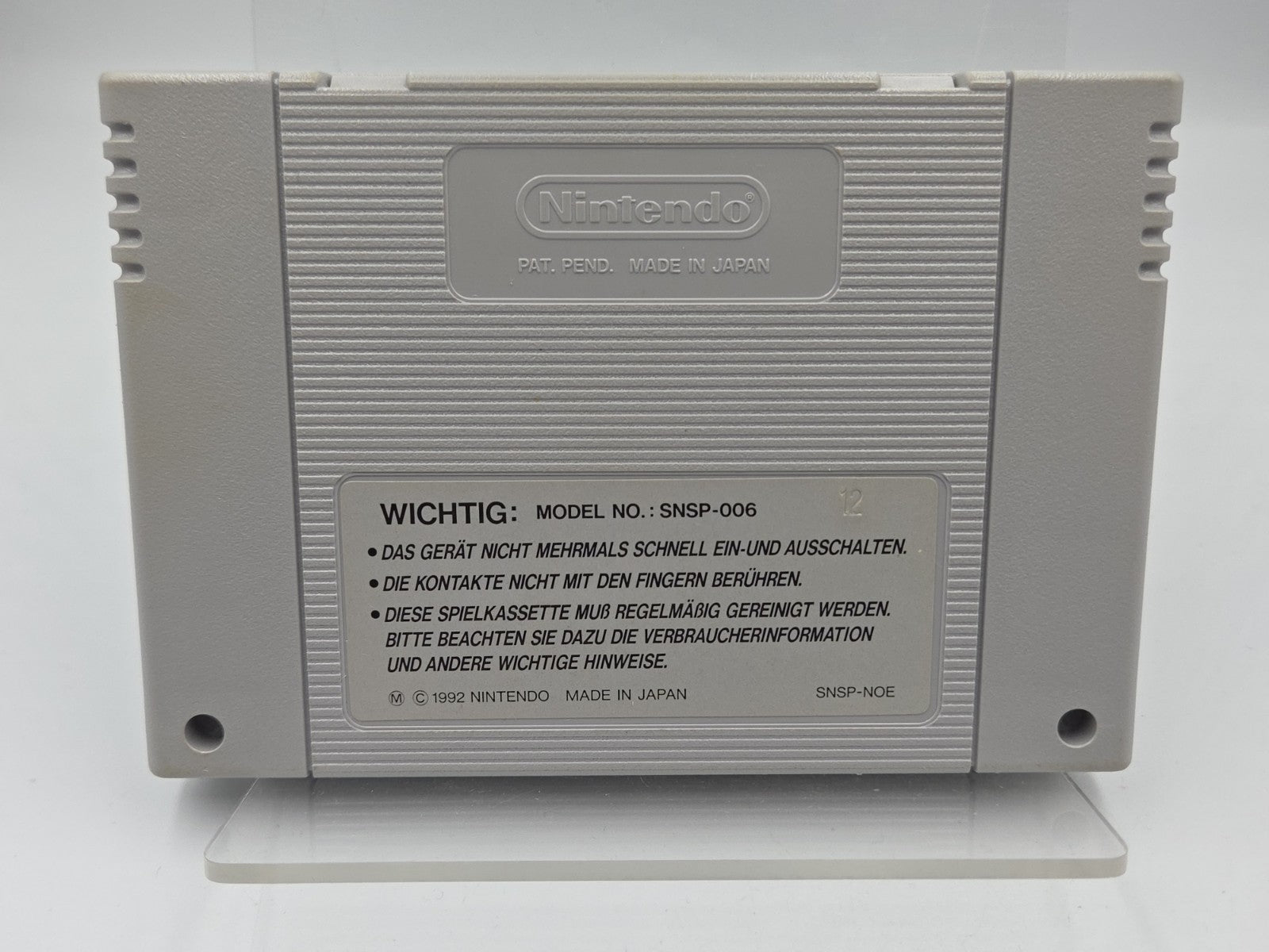 SNES Super Nintendo Spiel Run Saber Modul NOE