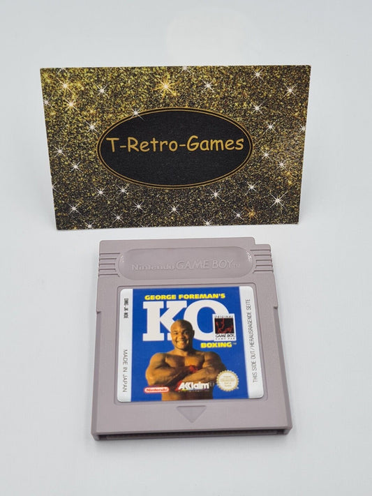 Nintendo Game Boy Classic Spiel George Foreman's KO Boxing Modul NOE - T-Retro-Games 
