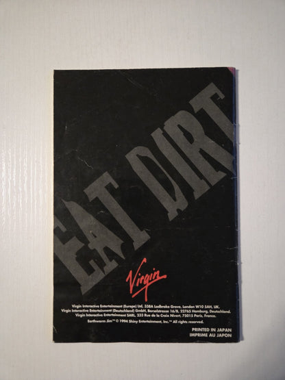 SNES Super Nintendo Earthworm Jim Spielanleitung Instruction Booklet EUR