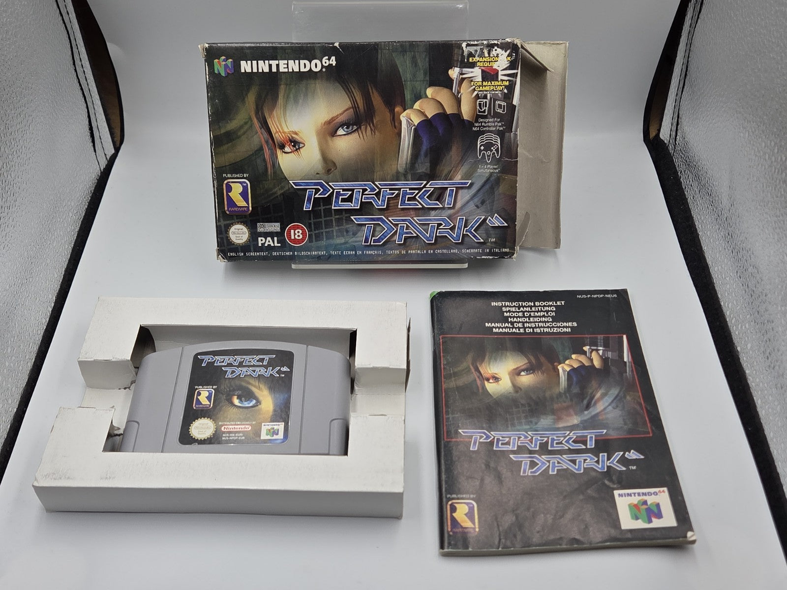 N64 Nintendo 64 Perfect Dark mit OVP und Anleitung EUR