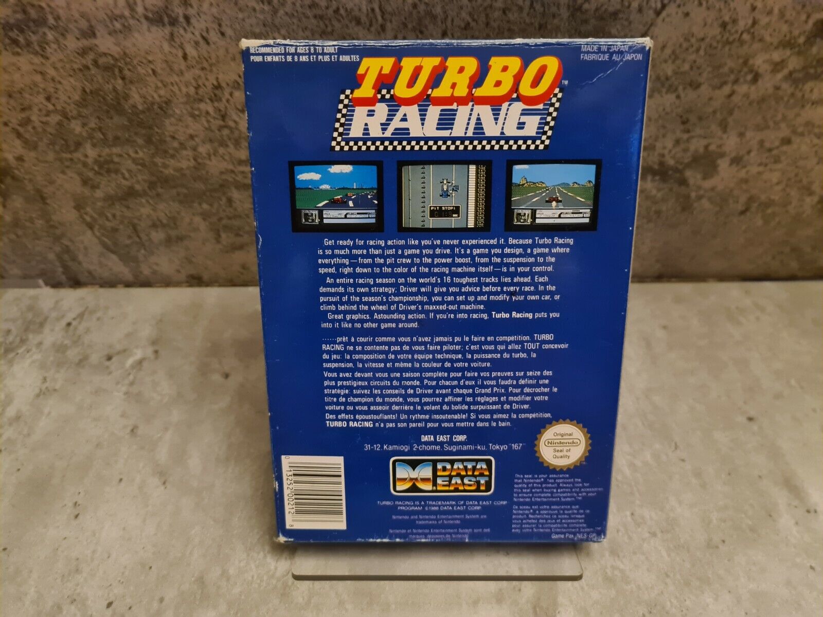 Nintendo NES Turbo Racing mit OVP und Anleitung FAH - T-Retro-Games 