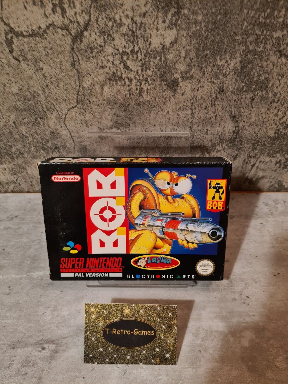 SNES Super Nintendo B.O.B. mit OVP und Anleitung + Poster NOE - T-Retro-Games 