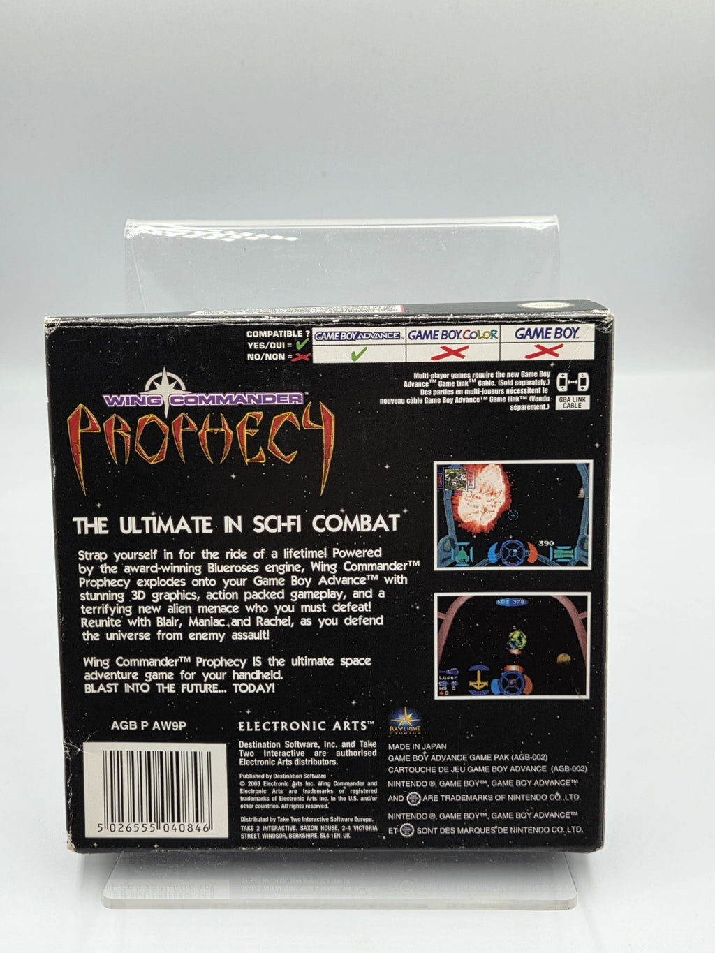 Nintendo Game Boy Advance Wing Commander Prophecy mit OVP und Anleitung UKV