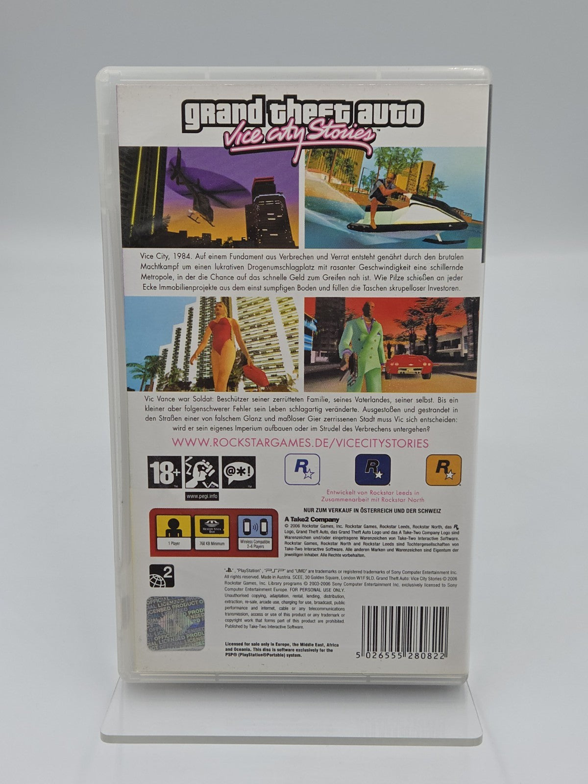Sony PSP Grand Theft Auto Vice City Stories mit OVP und Anleitung + Poster