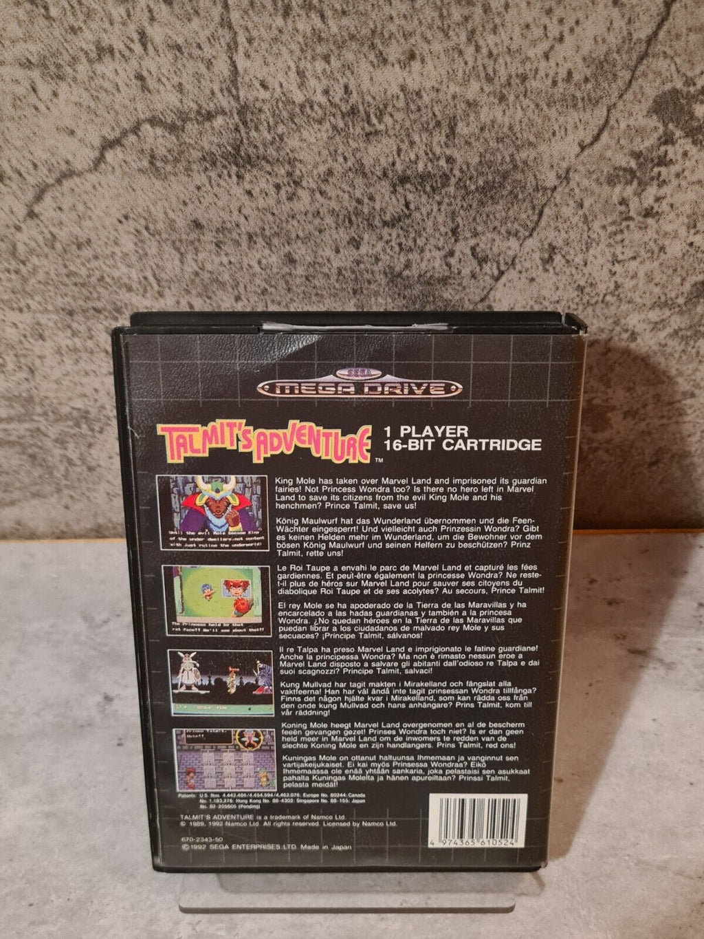 Sega Mega Drive Talmit's Adventure mit OVP und Anleitung Multi Language - T-Retro-Games 