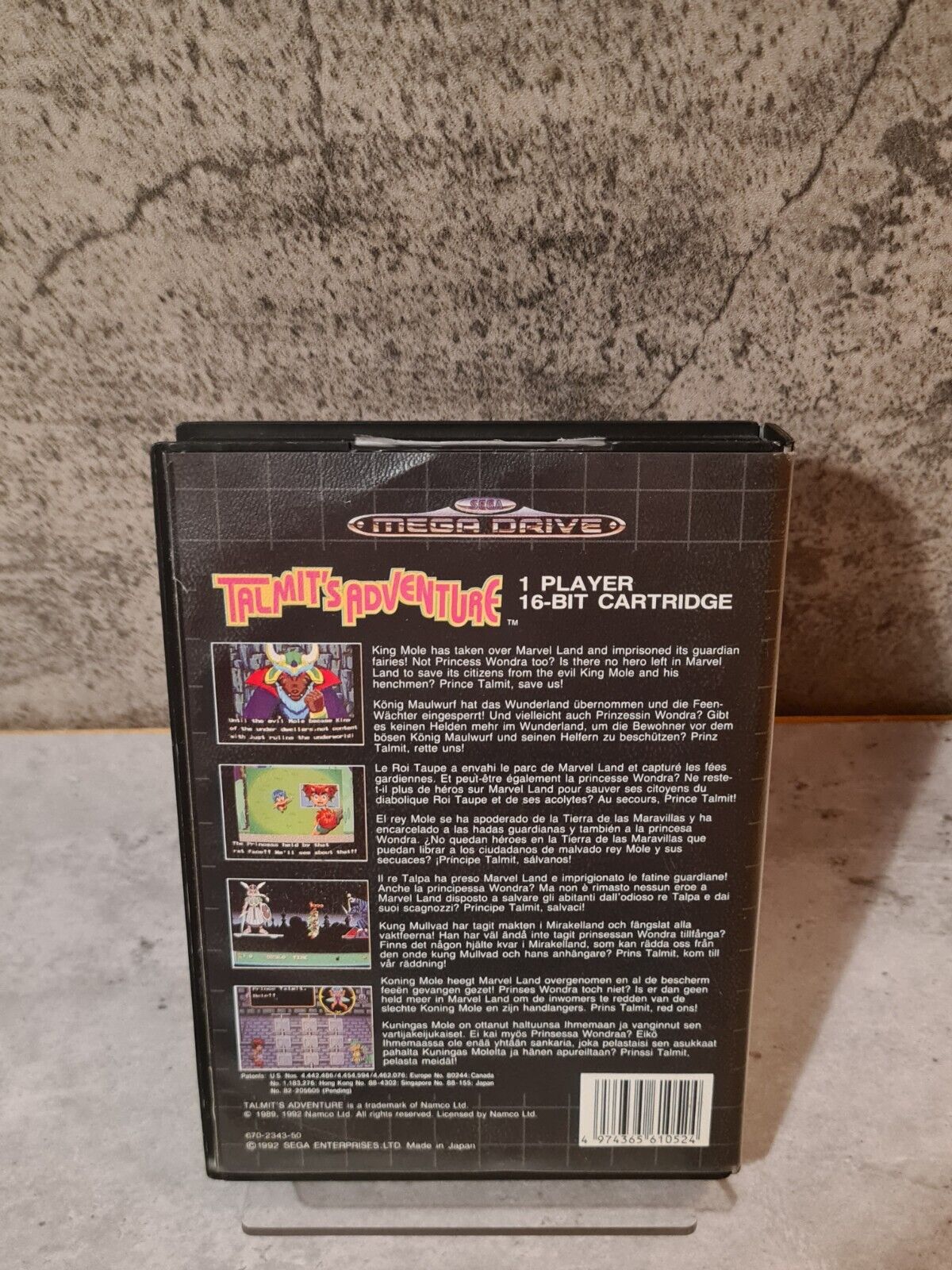 Sega Mega Drive Talmit's Adventure mit OVP und Anleitung Multi Language - T-Retro-Games 