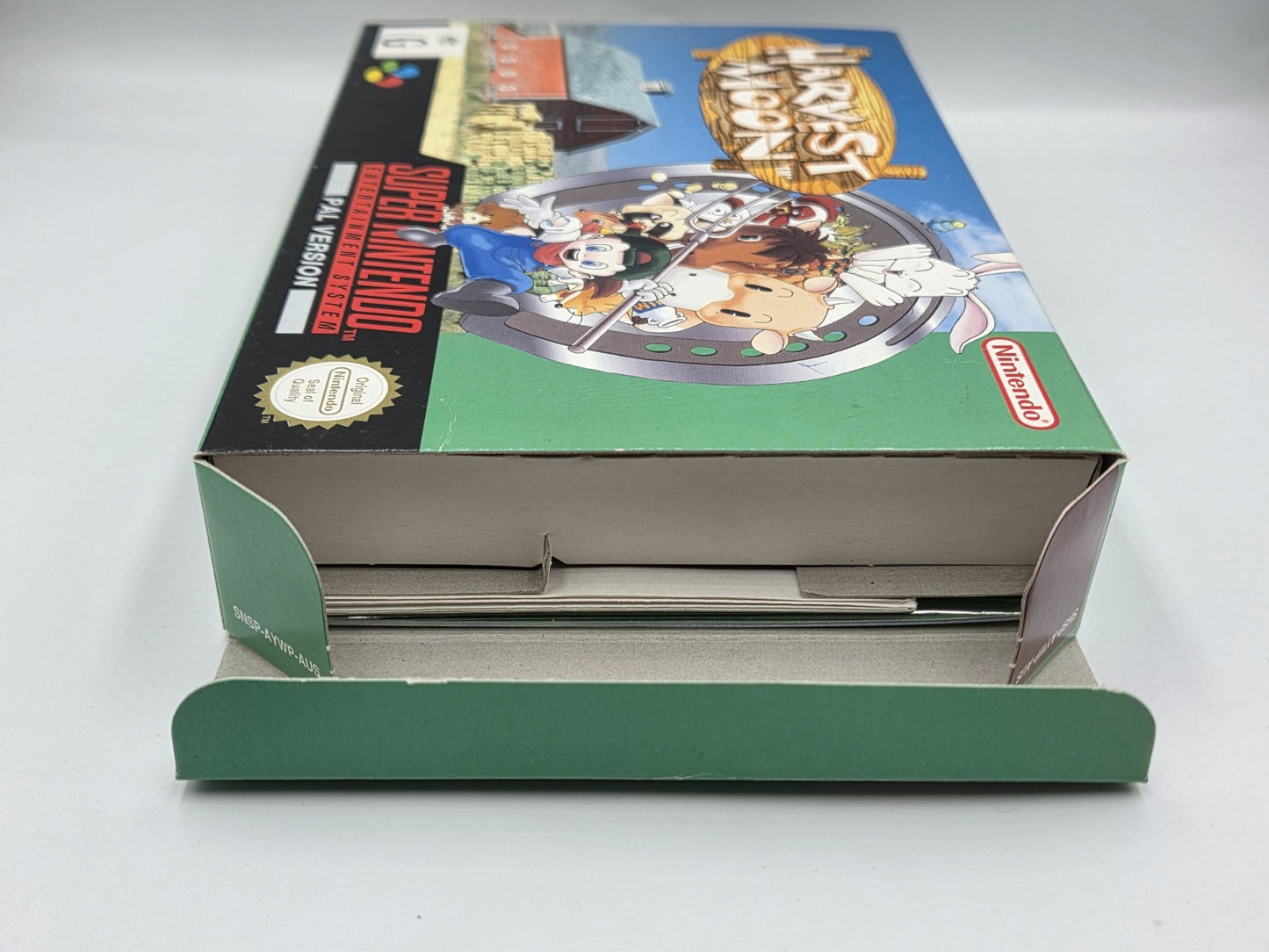 SNES Super Nintendo Harvest Moon mit OVP und Anleitung AUS