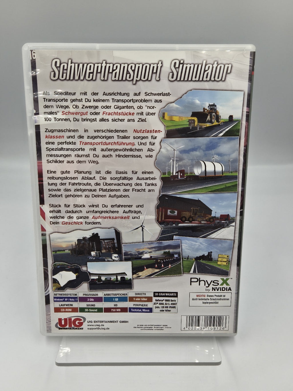 PC-CD Rom Spiel Schwertransport Simulator
