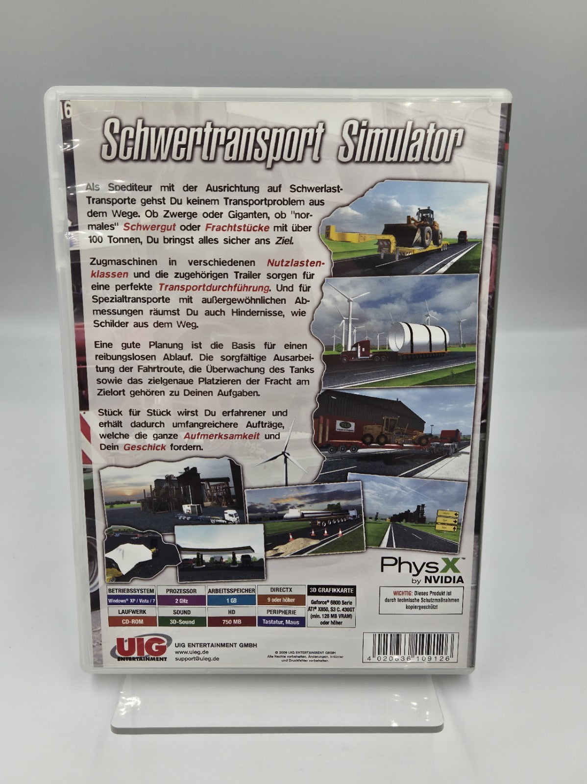 PC-CD Rom Spiel Schwertransport Simulator
