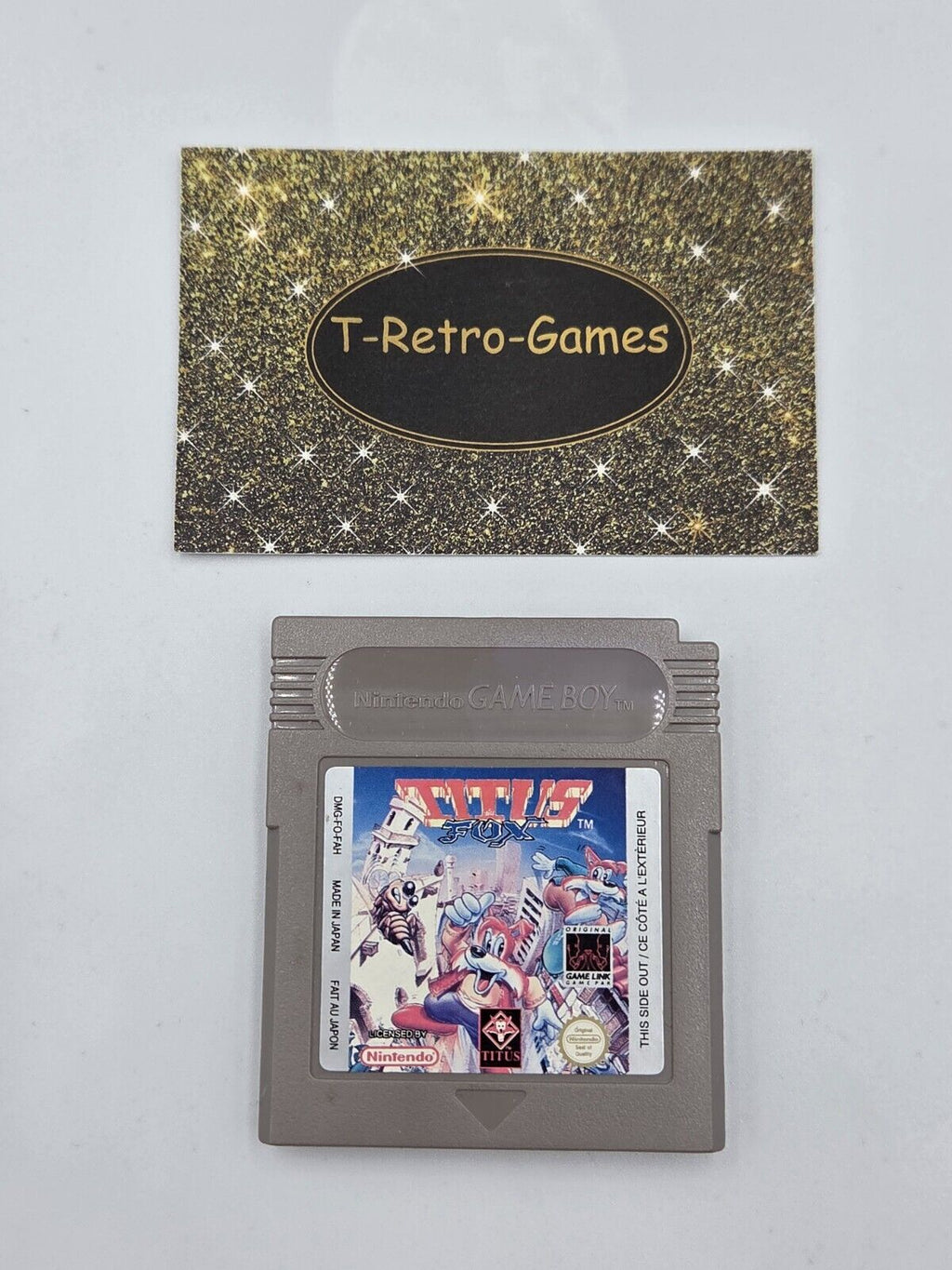 Nintendo Game Boy Classic Spiel Titus Fox Modul FAH - T-Retro-Games 