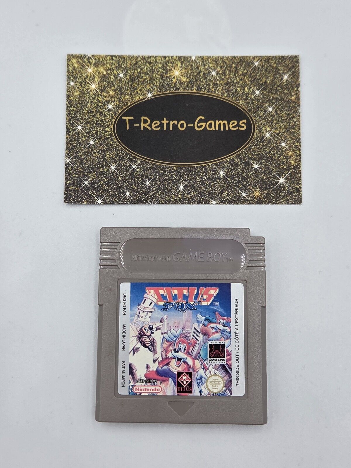 Nintendo Game Boy Classic Spiel Titus Fox Modul FAH - T-Retro-Games 
