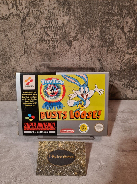 SNES Tiny Toon Adventures Buster Busts Loose mit OVP und Anleitung NOE - T-Retro-Games 