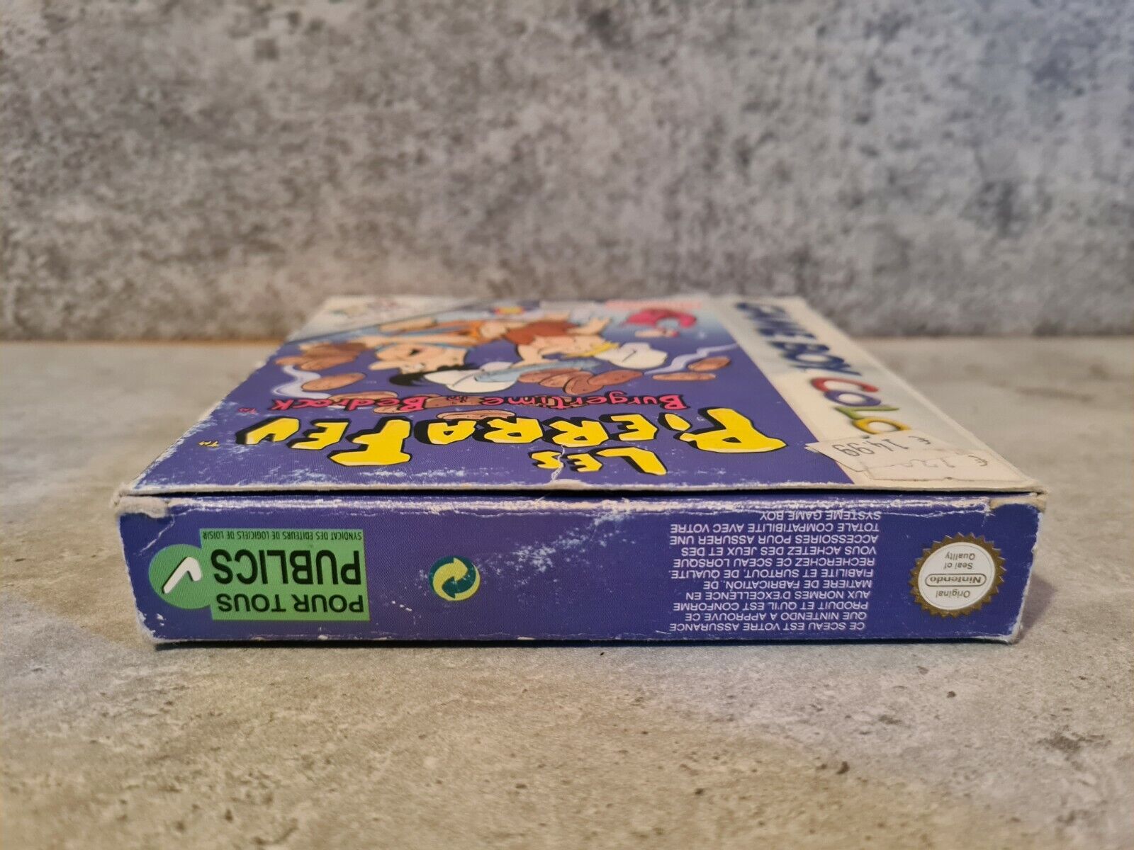 Nintendo Game Boy Color Les Pierrafeu Burgertime mit OVP und Anleitung FRA - T-Retro-Games 