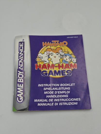 Nintendo Game Boy Advance Hamtaro Ham-Ham Games mit OVP und Anleitung EUR