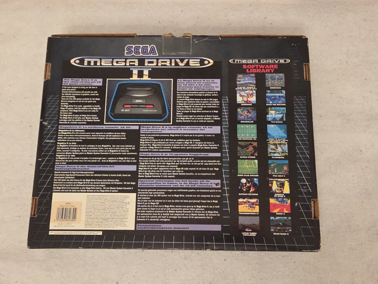 Sega Mega Drive II Video Game Konsole Console OVP