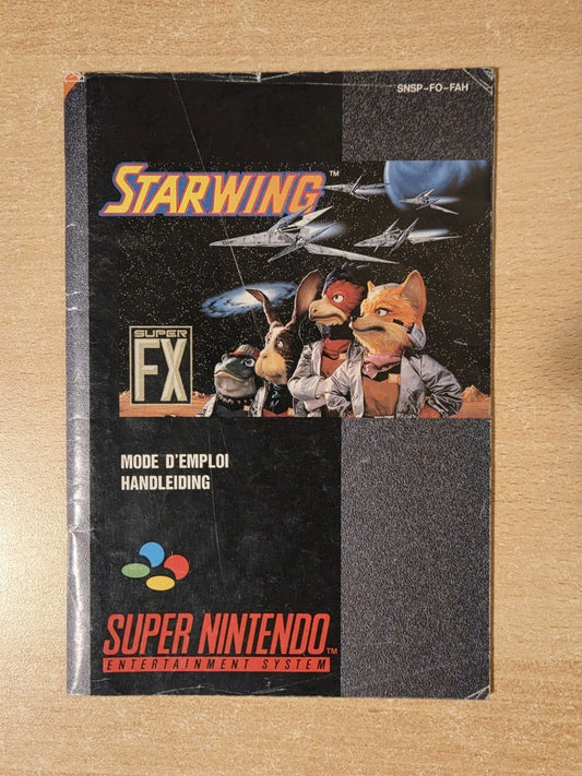 SNES Super Nintendo Starwing Spielanleitung Instruction Booklet FAH