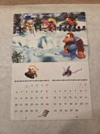 N64 Nintendo 64 Donkey Kong Kalender Calendar 1997 Nintendo