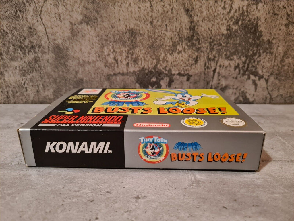 SNES Tiny Toon Adventures Buster Busts Loose mit OVP und Anleitung NOE - T-Retro-Games 