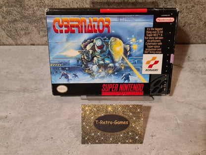 SNES Super Nintendo Cybernator mit OVP und Anleitung NTSC-USA - T-Retro-Games 